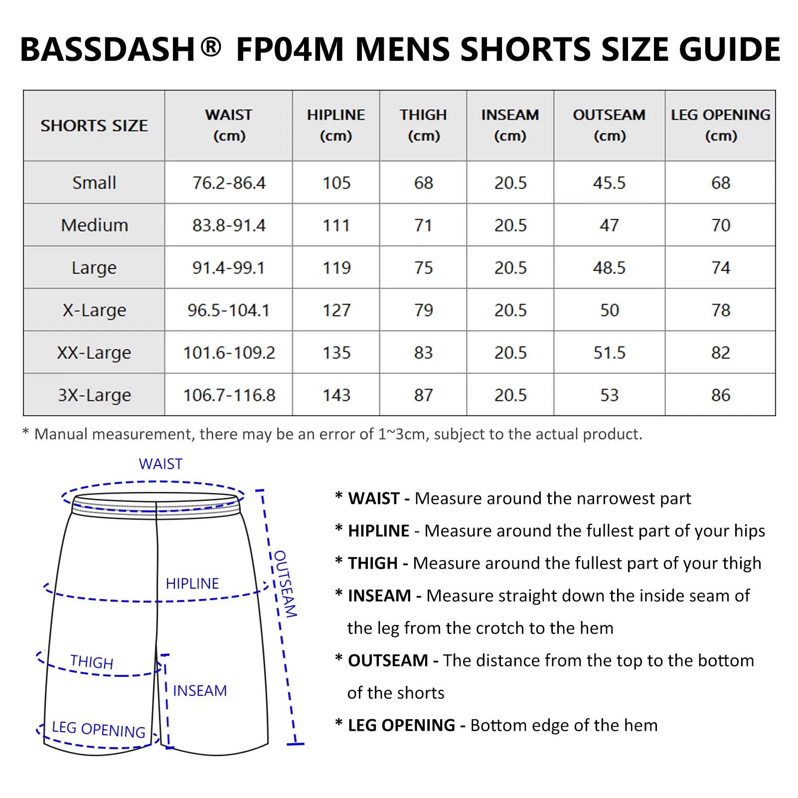 BASSDASH Men's 8” Fishing Water Shorts ShopHub