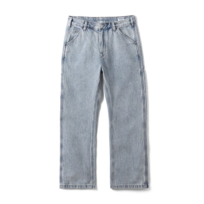 SIMWOOD 2026 Spring Summer New Loose Relax Logging Jeans Men 11oz Fabric Cargo Denim Trousers
