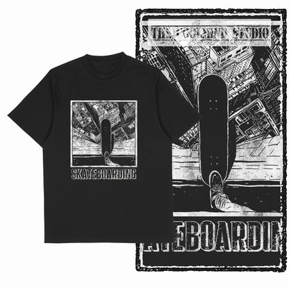 COOLMIND Unisex Skate Graphic Cotton T-Shirt | Streetwear Selection