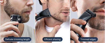 KENSEN S15 Electric Trimmer - Dual-sided Blade IPX6 Waterproof Body Hair Razor & Beard Trimmer 2 in 1 for Men