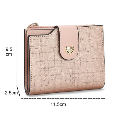 FOXER Cowhide Leather Women's Short Wallet