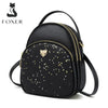 FOXER Glett Design Mini Female Backpack Split Leather Multilayer Space Women Shoulder Bag Fashion Handbag Best Festival Gift