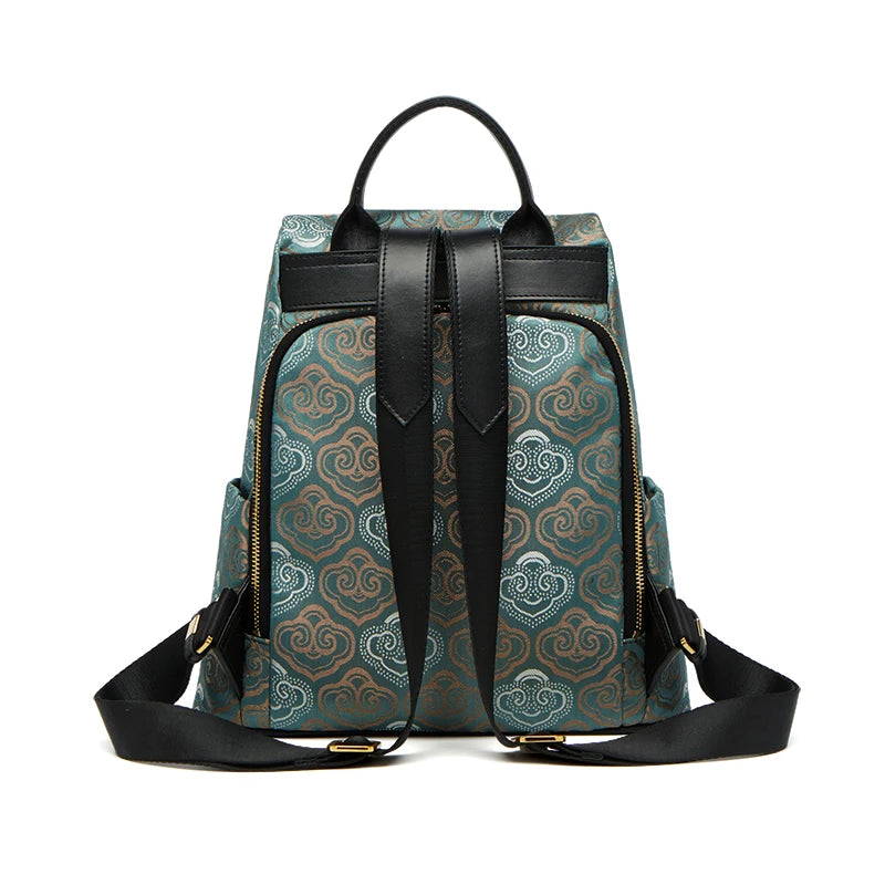 Limited New ZOOLER Handmade Cow Leather Backpack Women Fashion Bag Luxury Large Capacity Backpack Chinese Style #SC2050