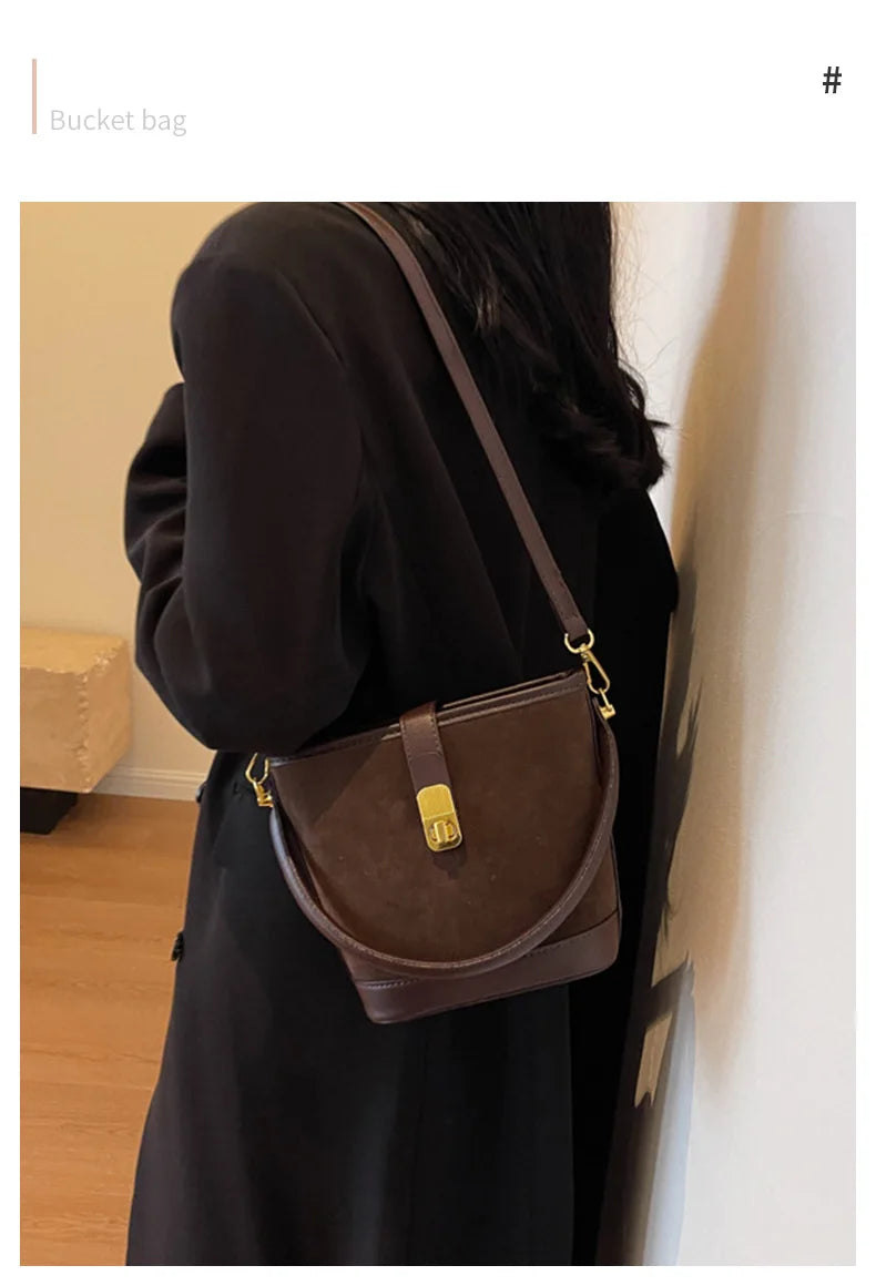 FOXER Crossbody Bucket Bag