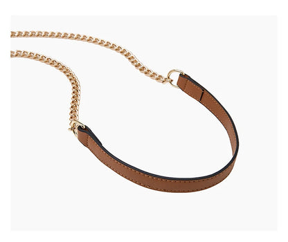 FOXER Vintage Monogram Chain Crossbody Bag