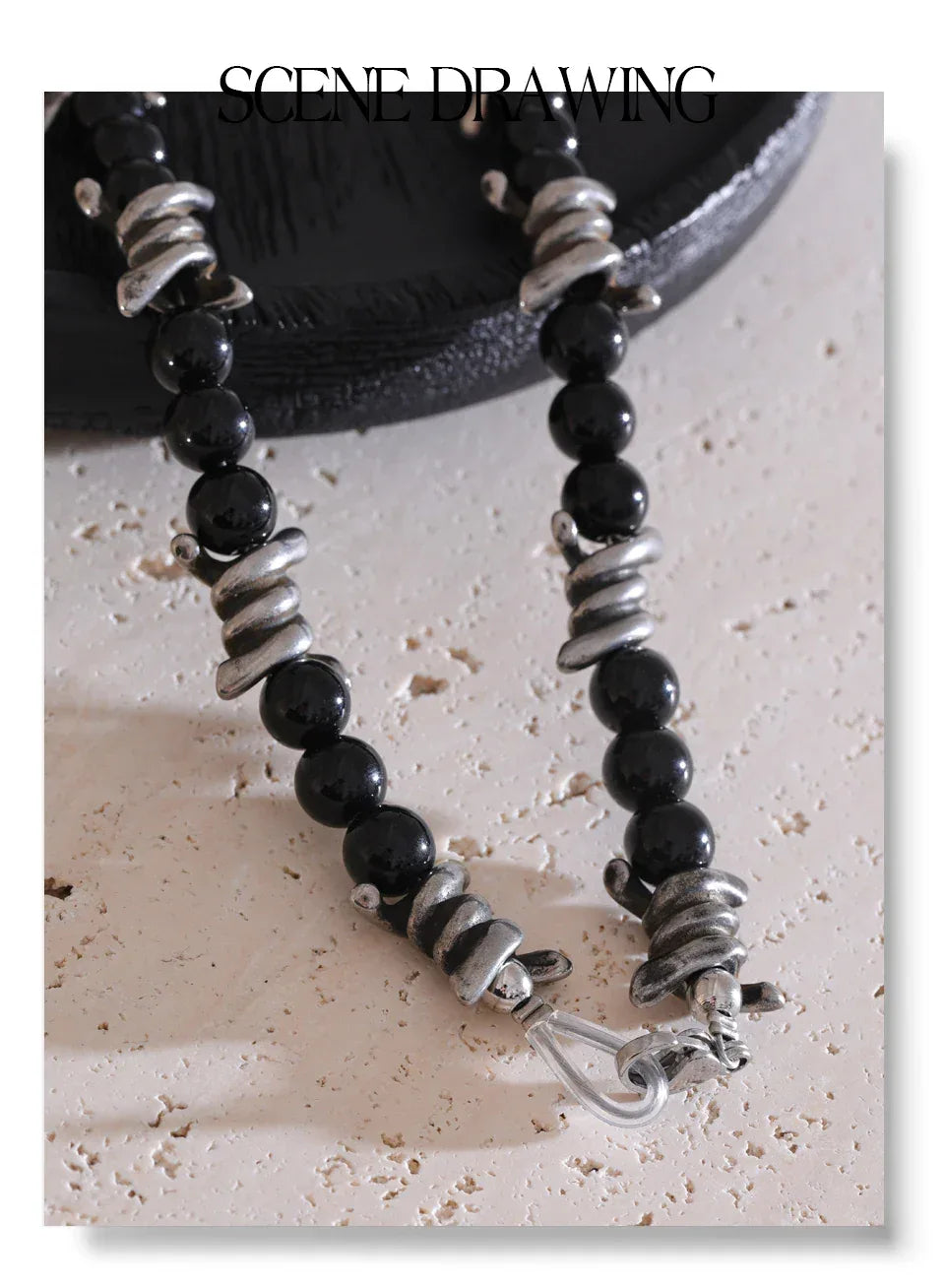 50cm Vintage Stainless Steel Chain Necklace - ShopHub