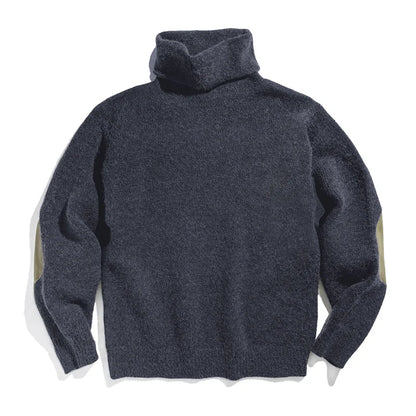 MADEN Patch-Detail Turtleneck Sweater