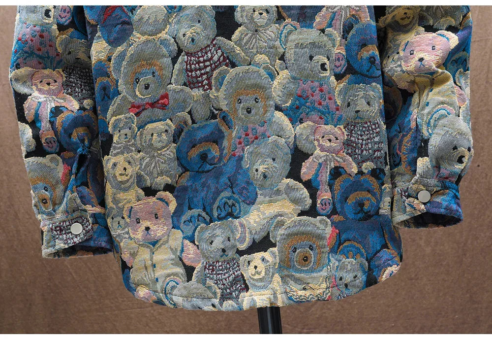 Men's Teddy Bear 3/4 Sleeve Jacket - ShopHub