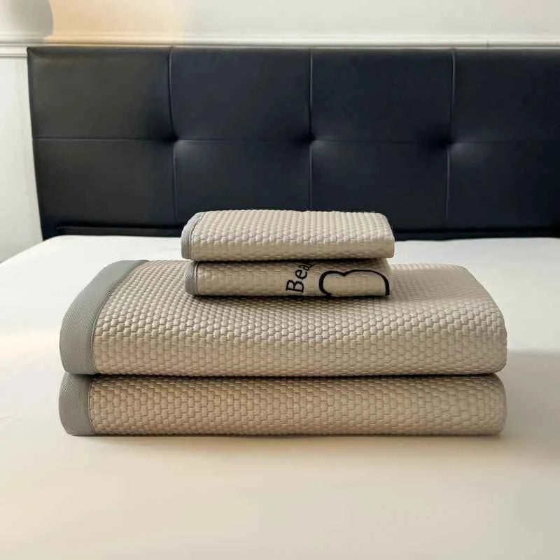 Cooling rattan bed mattress pad set by ShopHub NZ, designed to keep you cool during summer sleep.