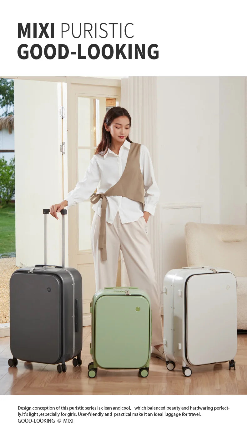 Mixi Premium Polycarbonate Rolling Suitcase