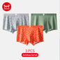 MiiOW Men's Underwear Set 3Pcs Antibacterial Funny Printed Boxers Briefs