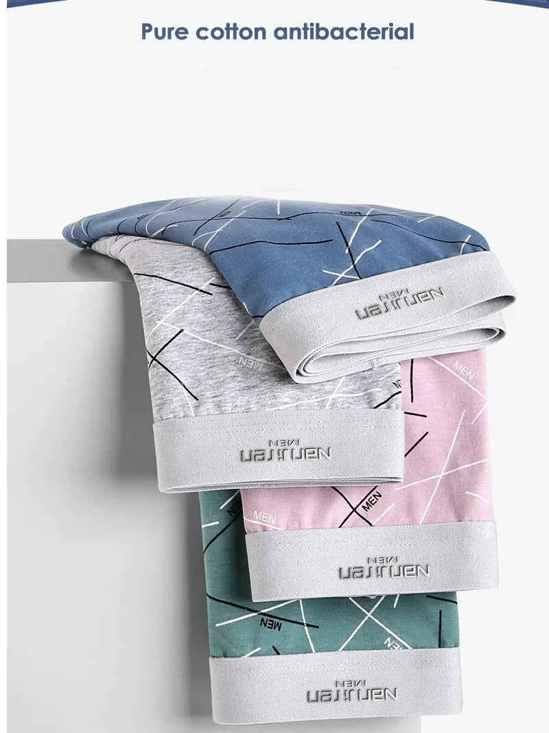 Men's 4 Pack Ice Silk Mesh Boxer Shorts - ShopHub