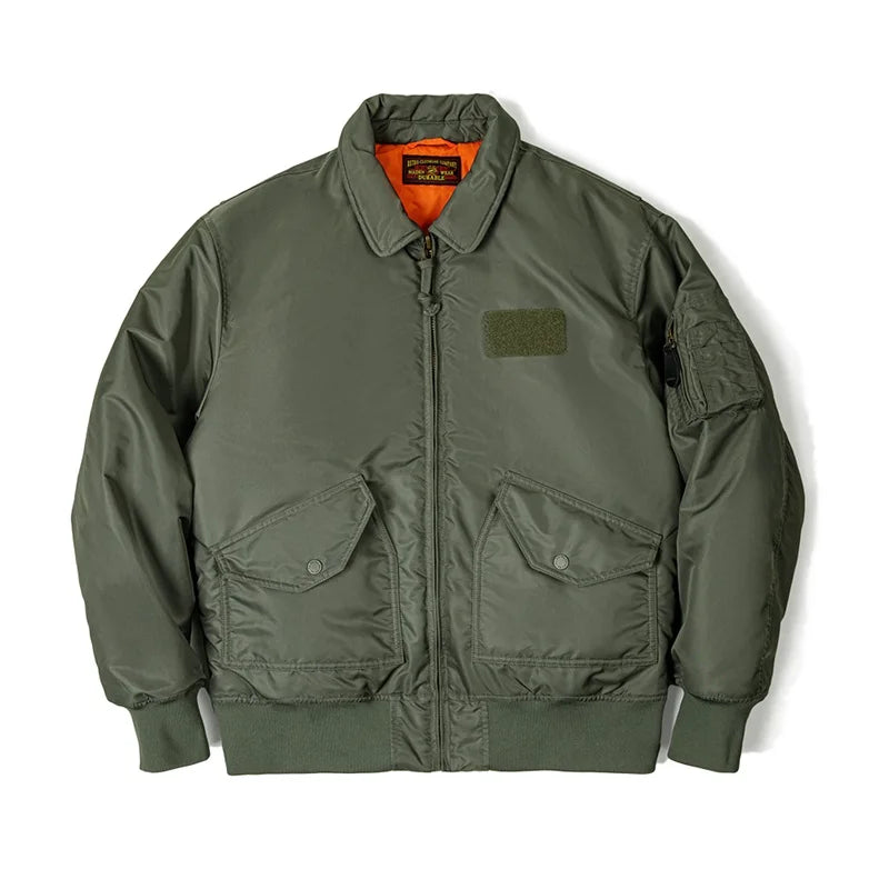 MADEN Padded Bomber Jacket | Army Green or Black