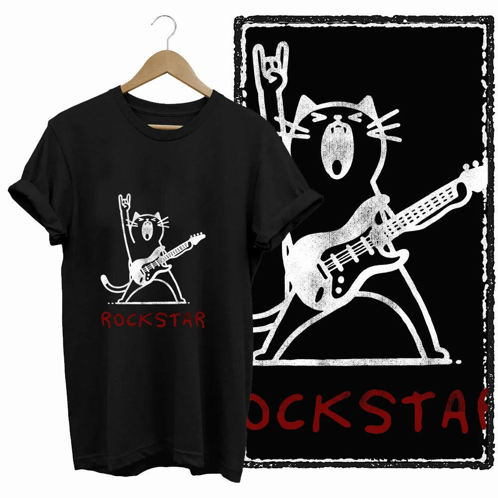 COOLMIND Black Cat Graphic T-Shirt | Women's 50-Design