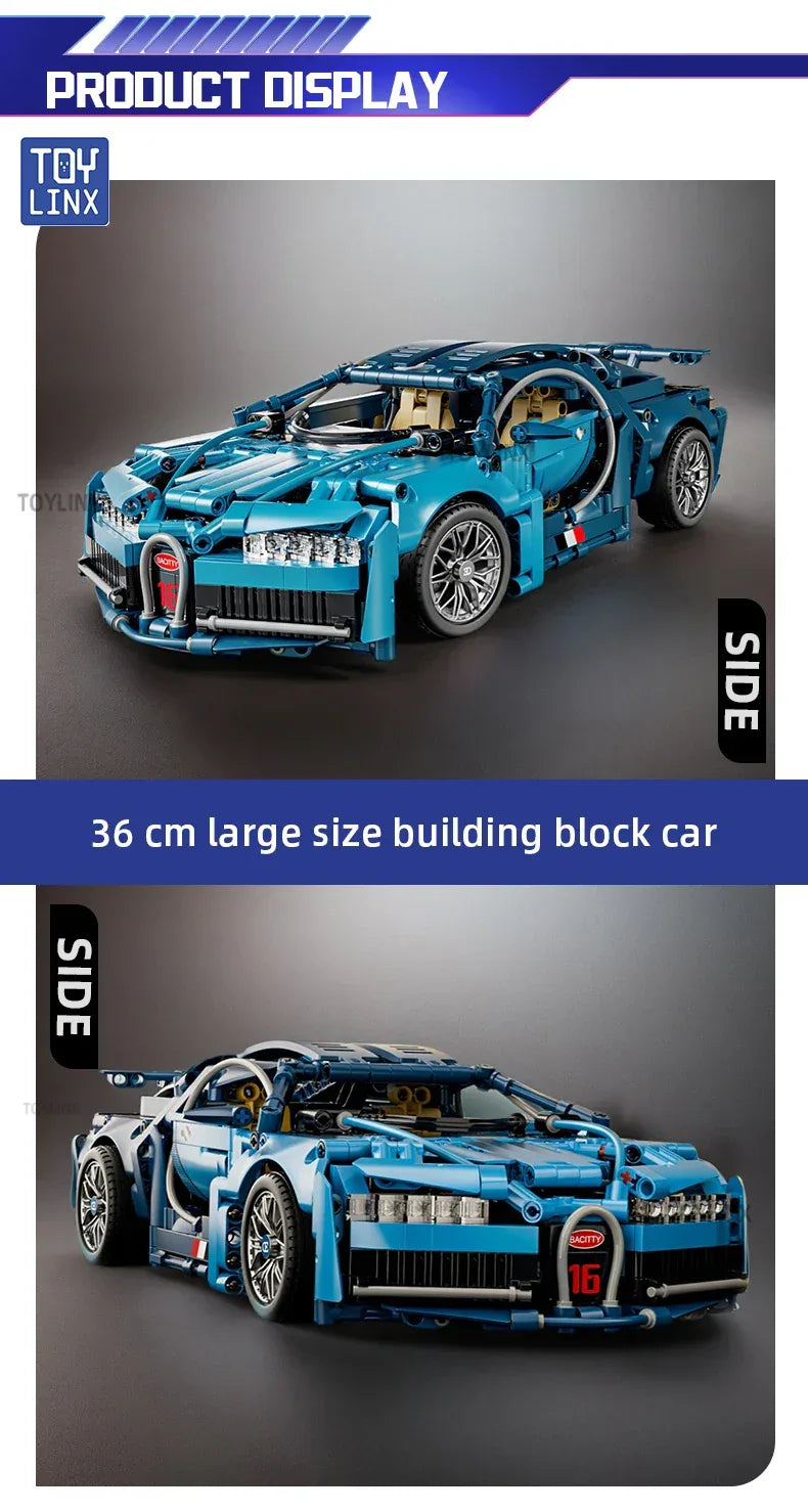 TOYLINX 1:14 Supercar Building Block Toy - ShopHub