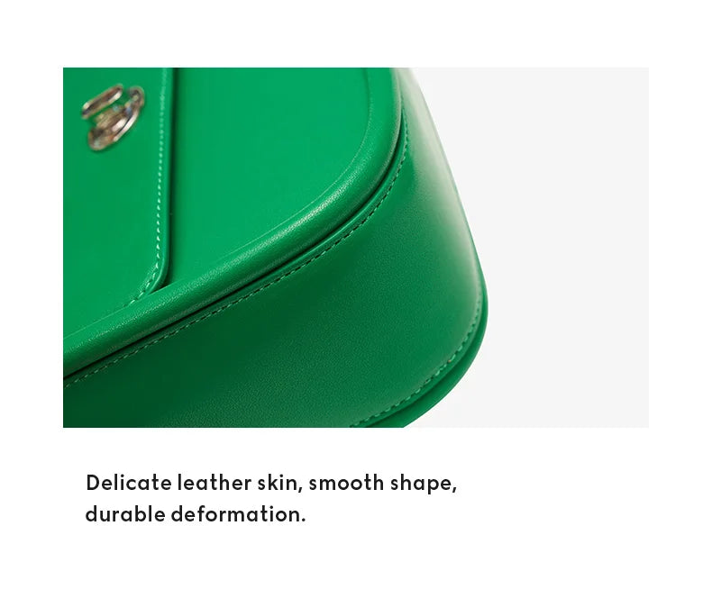 BAFELLI Leather Saddle Bag — Genuine Cow Leather Shoulder & Crossbody