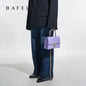 BAFELLI Crocodile-Grain Leather Flap Bag