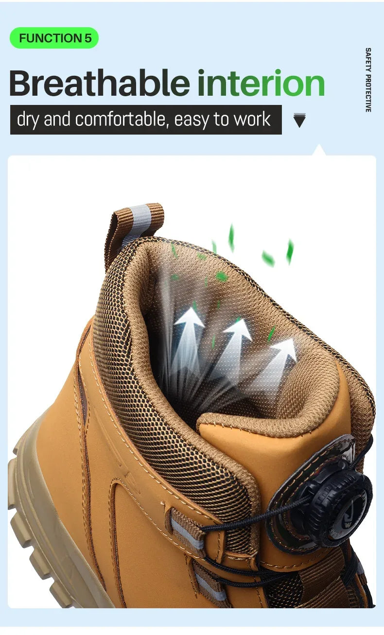 Men's Waterproof Safety Boots - ShopHub