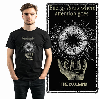 COOLMIND Cosmic Focus Graphic Cotton T-Shirt | Streetwear