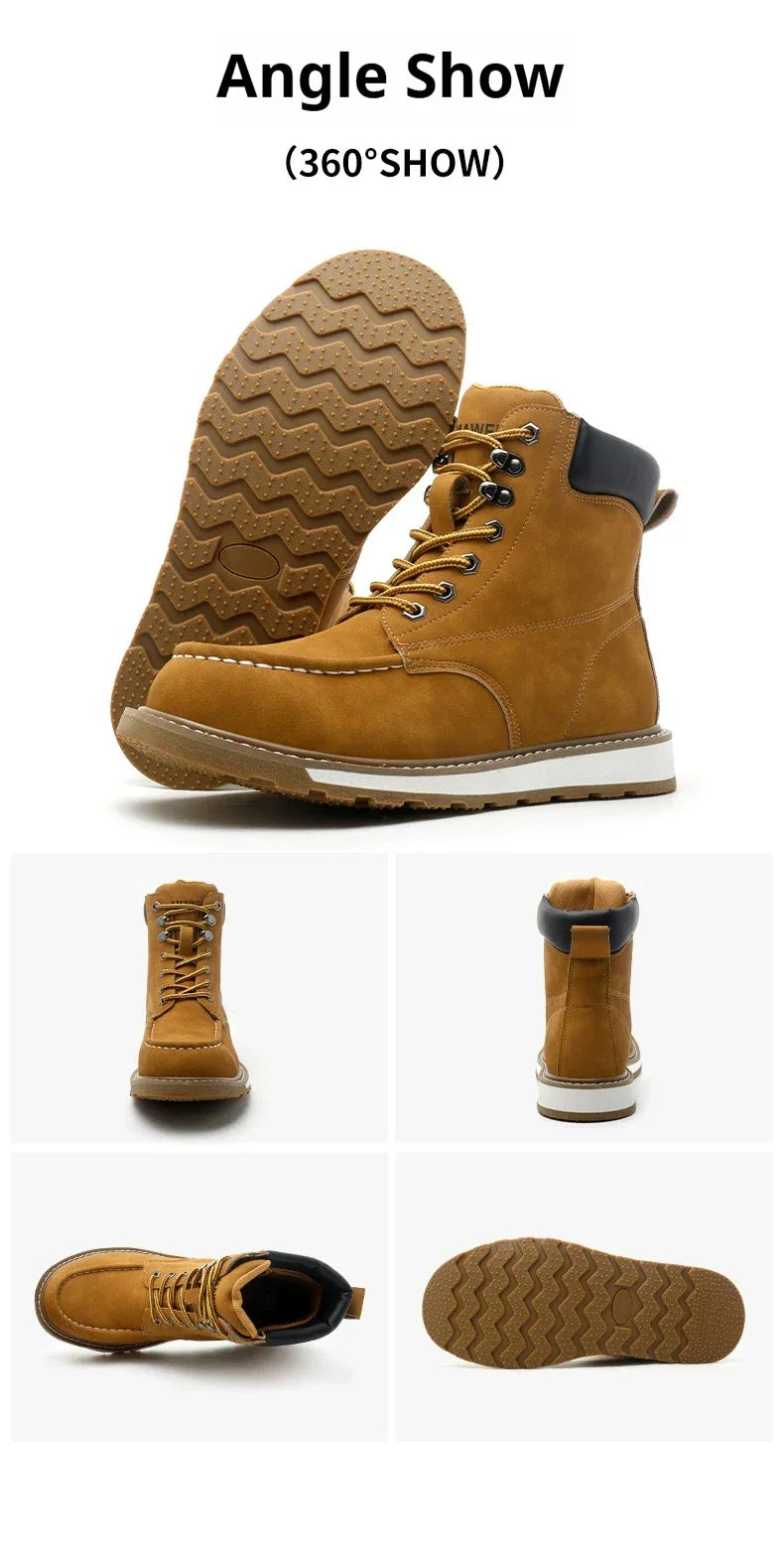 Men's High Top Safety Work Boots - ShopHub