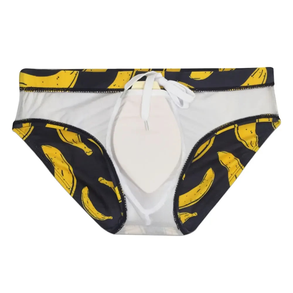 UXH Men's White Swim Briefs - ShopHub