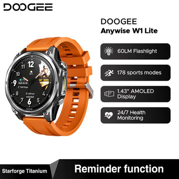 DOOGEE Anywise W1 Lite AMOLED Fitness Smartwatch