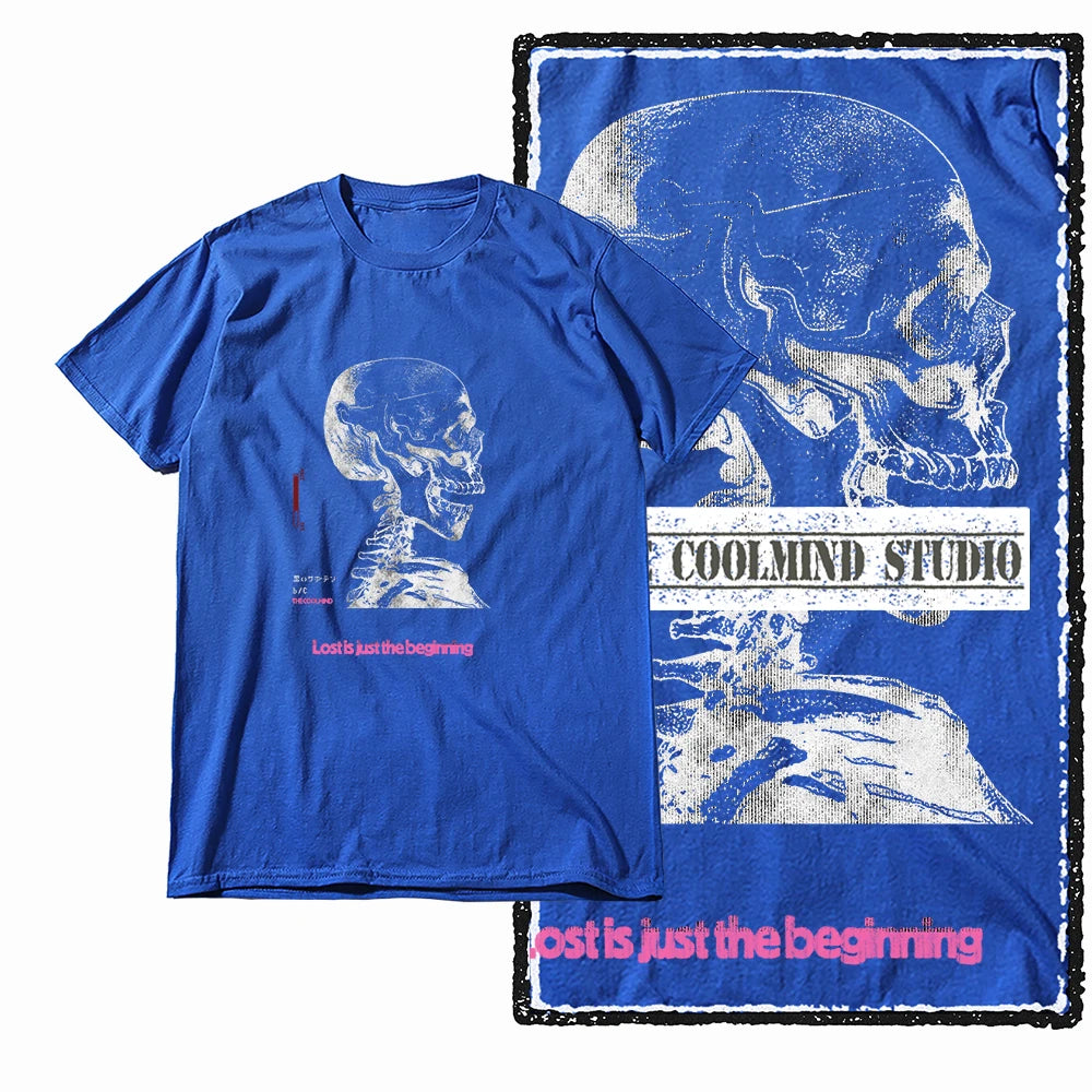 COOLMIND X0103 Skull Beginnings Graphic Tee