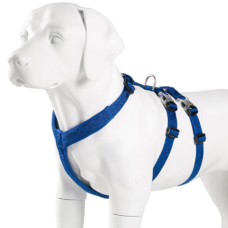 TRUELOVE  Pet Harness Double-H Nylon Personalized Dog Harness NO PULL Reflective Breathable Adjustable YH1803