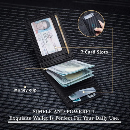 RFID Carbon Fiber Men's Wallet