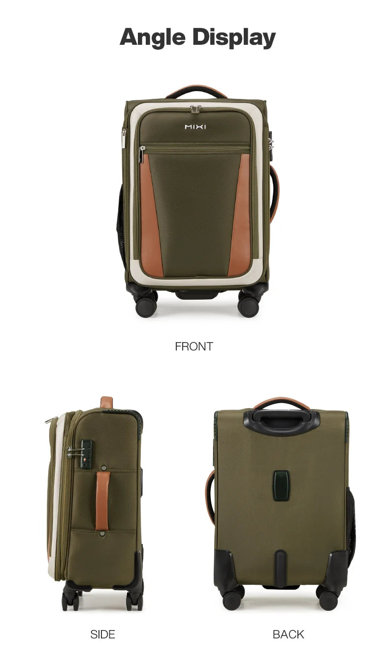 Mixi Compact 20-inch Carry-on Suitcase