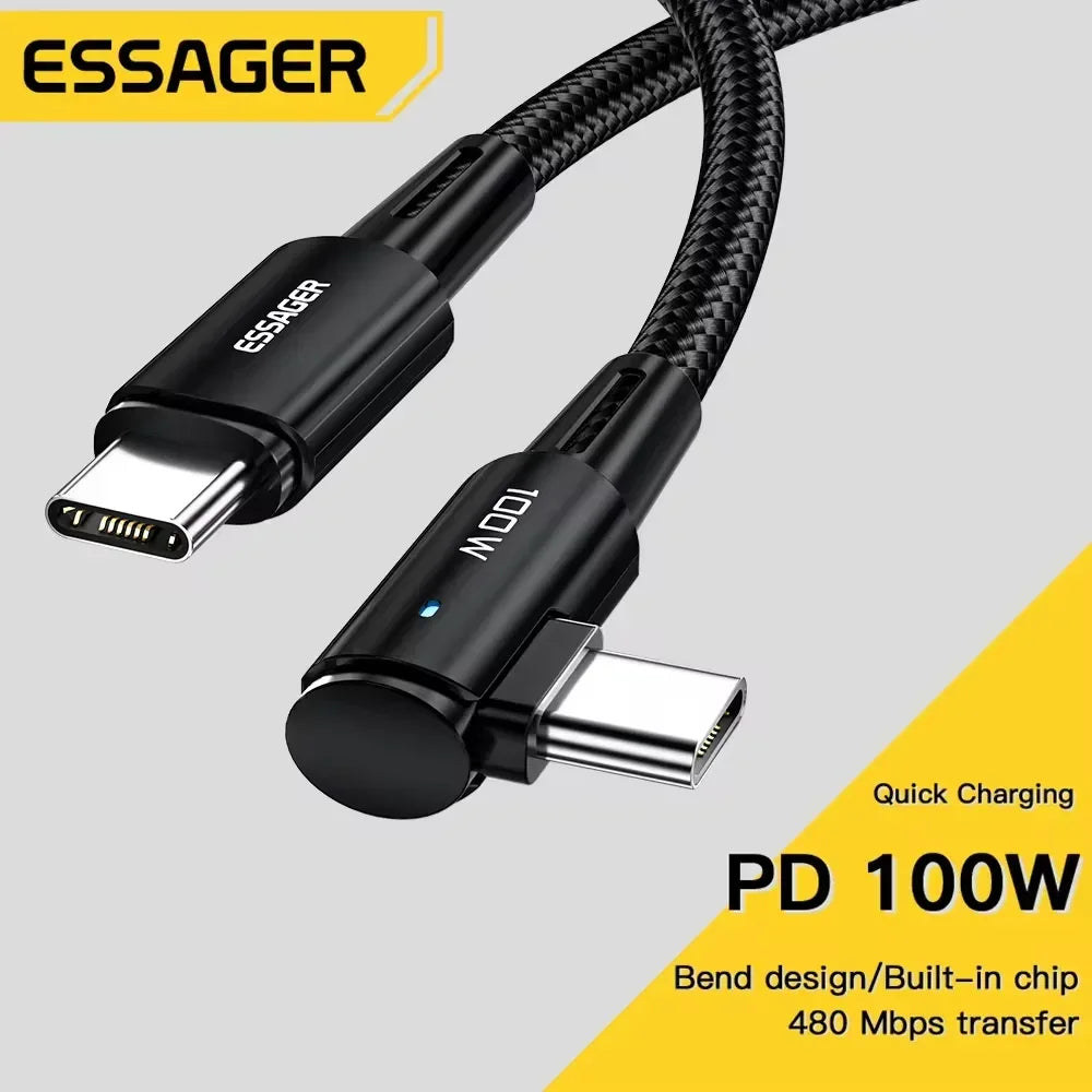 Essager 100W USB Type C to USB C Cable - ShopHub
