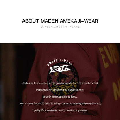 Maden New Vintage Heavy-Duty Letter Embroidered 12MJZ Jacket Red Slim-Fit Canvas Lapel Coat Men's Spring Zip-Up Casual Outerwear