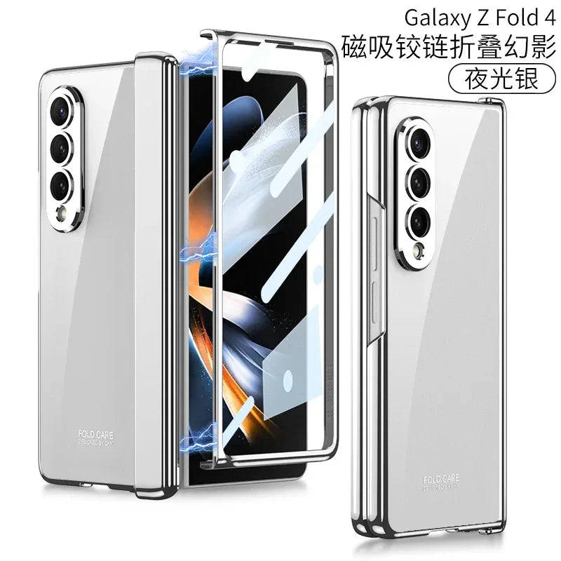 GKK Magnetic Hinge Outer Glass Case for Galaxy Z Fold 4 & 5 - ShopHub