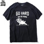 COOLMIND PU0116A Go Home or Go Hard Pug Tee