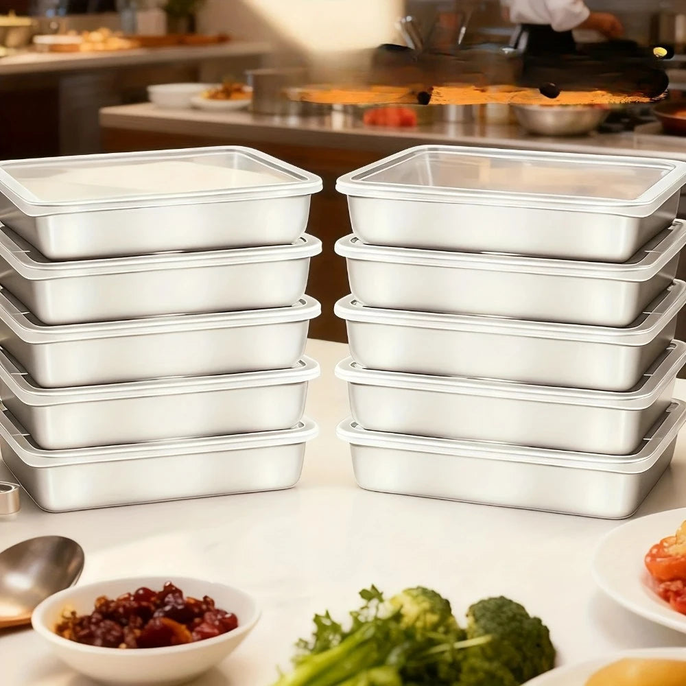 1/2/3/4/5/6Pcs Stainless Steel Food Containers