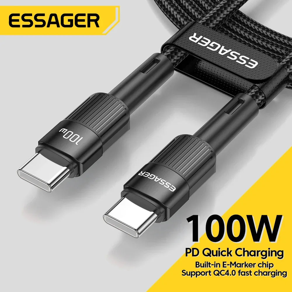 Essager 100W USB Type C to USB C Cable - ShopHub