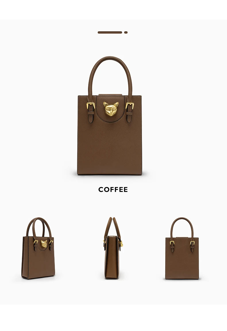 BAFELLI 2026 NEW WOMEN'S HANDBAG CAT LUXURY BRAND DESIGNER ORIGINAL STYLE TRENDING SHOULDER CASUAL BAGS MINI TOTE CROSSBODY