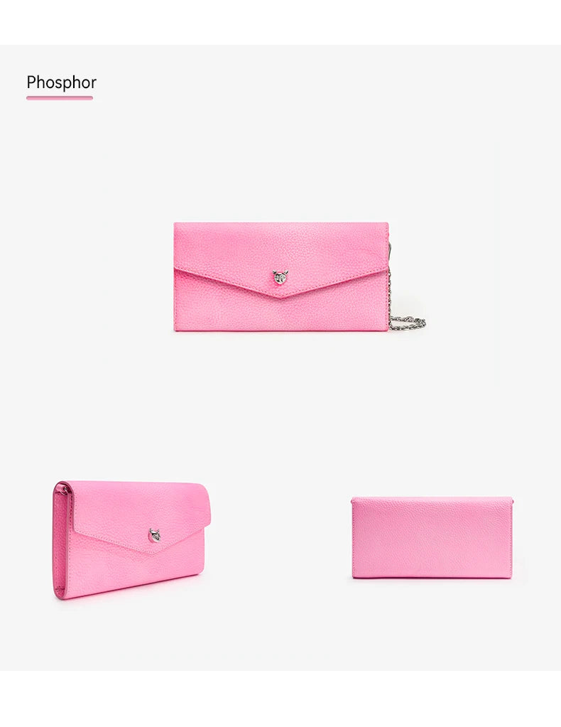 BAFELLI Genuine Leather Chain Wallet Bag