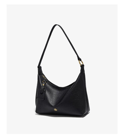 FOXER Genuine Leather Hobo Bag Lady Vintage Commuter Shoulder Bag Large Capacity Soft Leather Women Underarm Bag For Daily