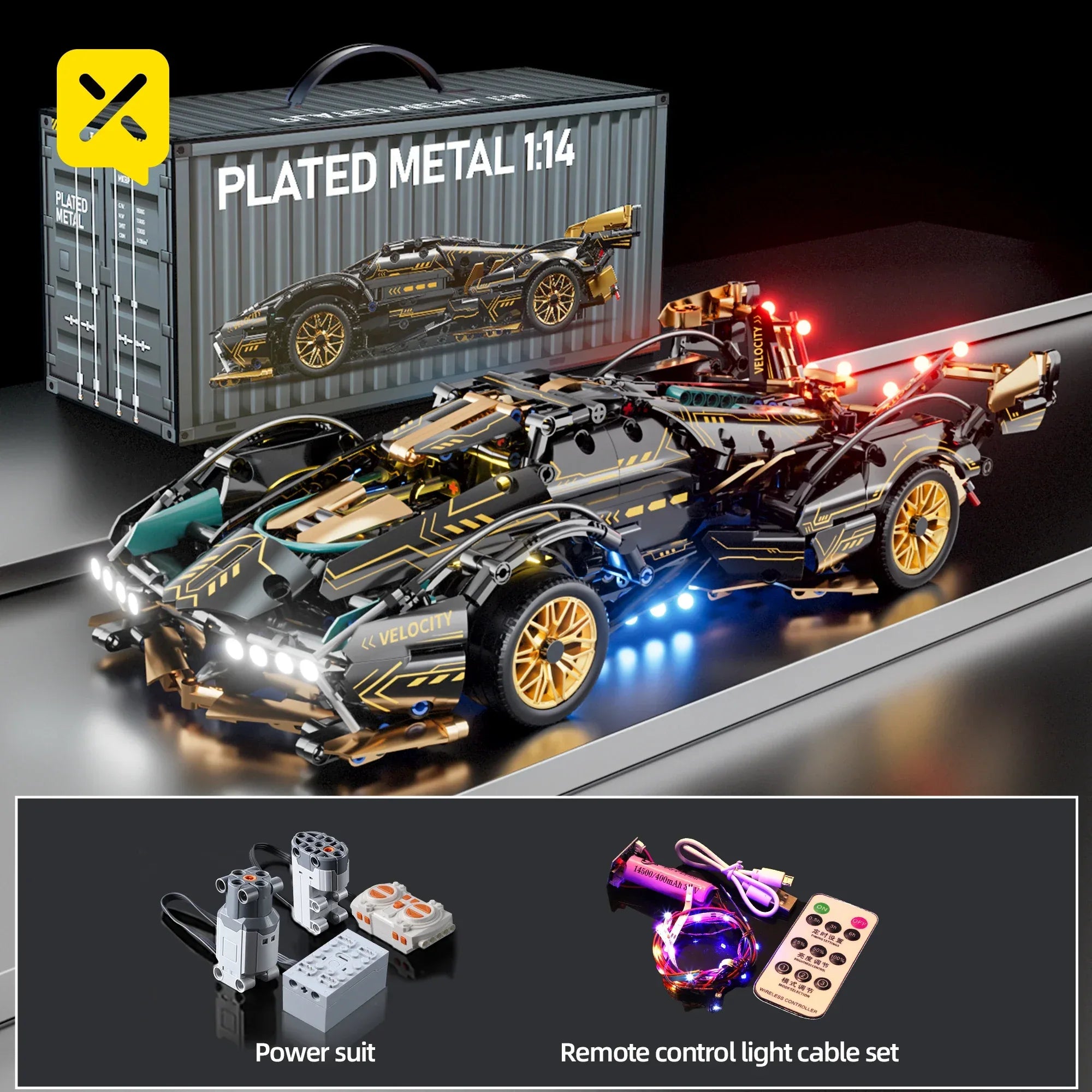 TOYLINX 1:14 Supercar Building Block Toy - ShopHub