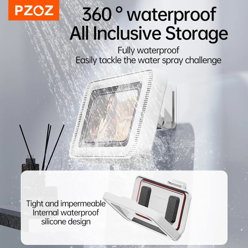 PZOZ SplashView Rotating Shower Phone Holder