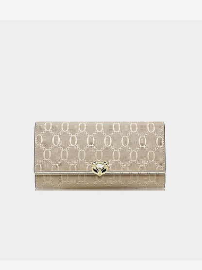 FOXER Split Leather Women's Long Wallet