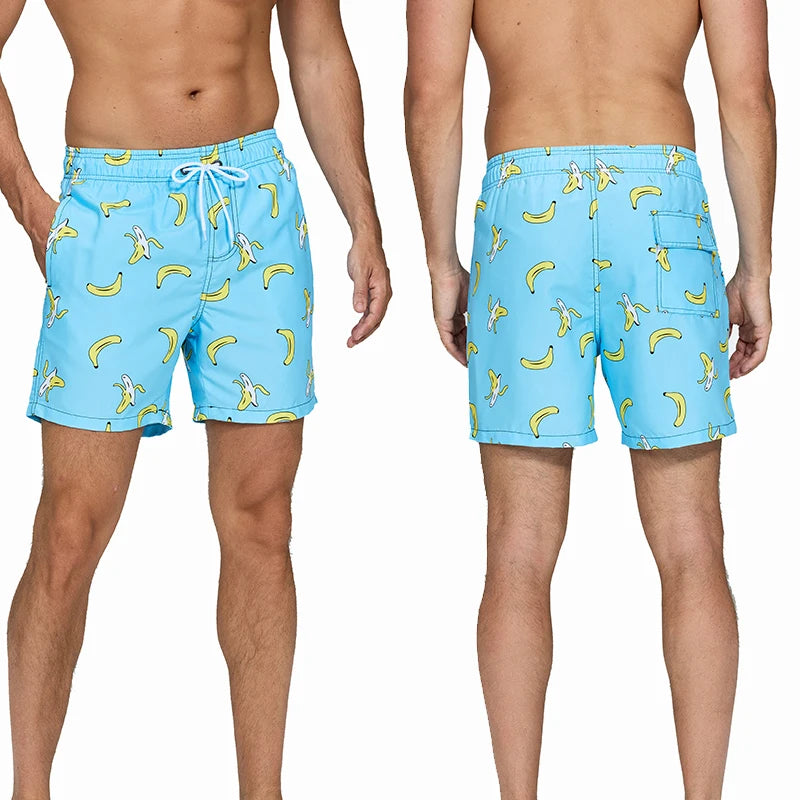 Men's ShopHub NZ boardshorts with quick-dry polyester fabric, breathable mesh liner, ideal for gym or beach activities.