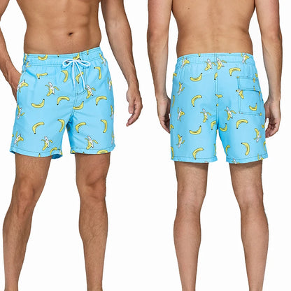 Men's ShopHub NZ boardshorts with quick-dry polyester fabric, breathable mesh liner, ideal for gym or beach activities.