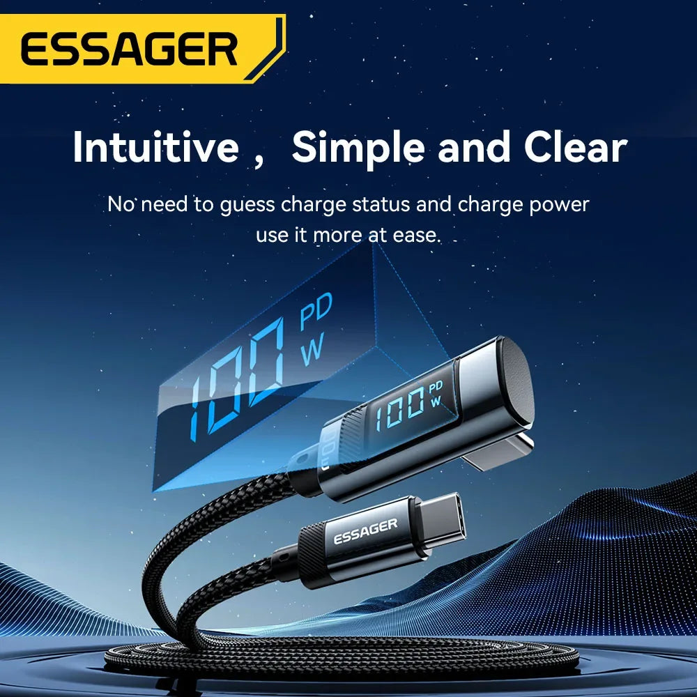 Essager PD100W USB Type C to USB C Cable - ShopHub