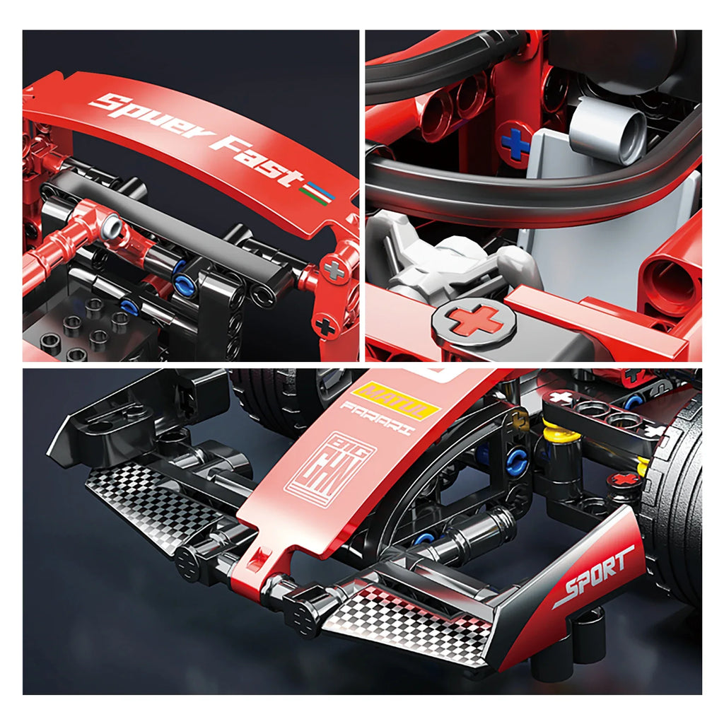 TOYLINX Red F1 RC Race Car Building Set - ShopHub