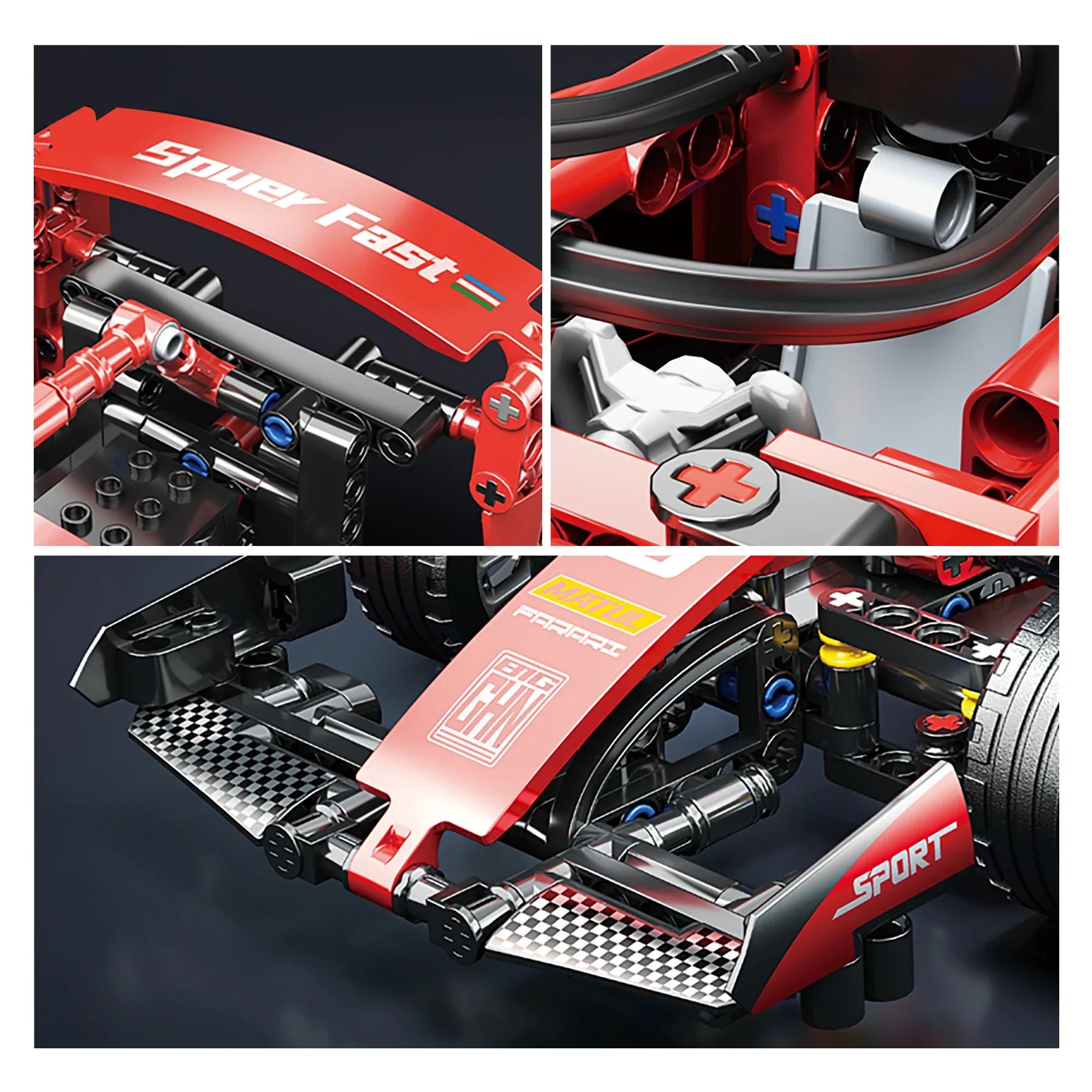 TOYLINX Red F1 RC Race Car Building Set - ShopHub