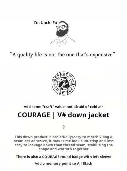 Maden Men's 90% White Duck Down Jacket