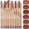6pcs Velvet Matte Lip Liner Set