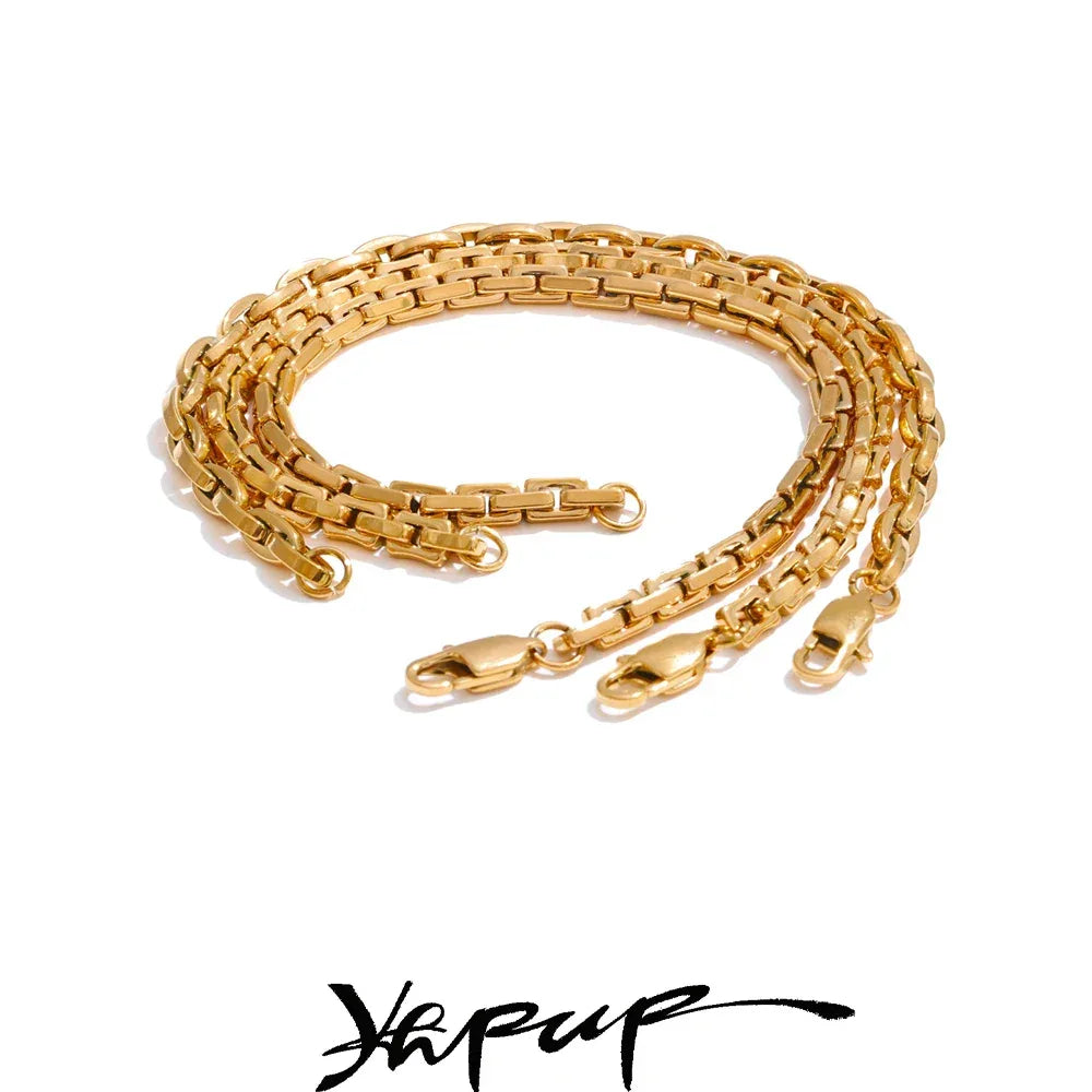 22cm High Quality Stainless Steel Metal Chain Bracelet Bangle - ShopHub